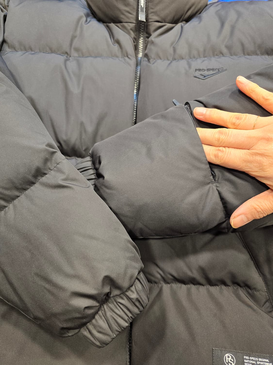 거의새거) 프로스펙스 남여공용 덕다운 숏패딩 푸퍼패딩 100사이즈 상품이미지9