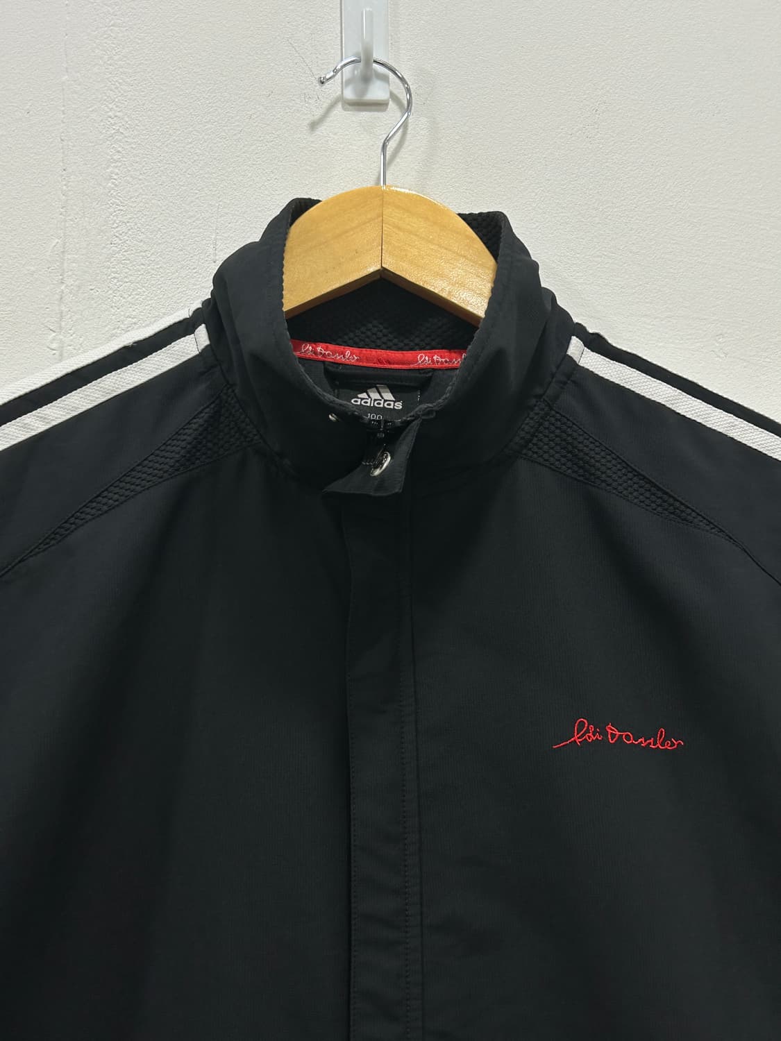 아디다스 우븐 바람막이 반팔 집업 자켓 점퍼 검흰 상품이미지2