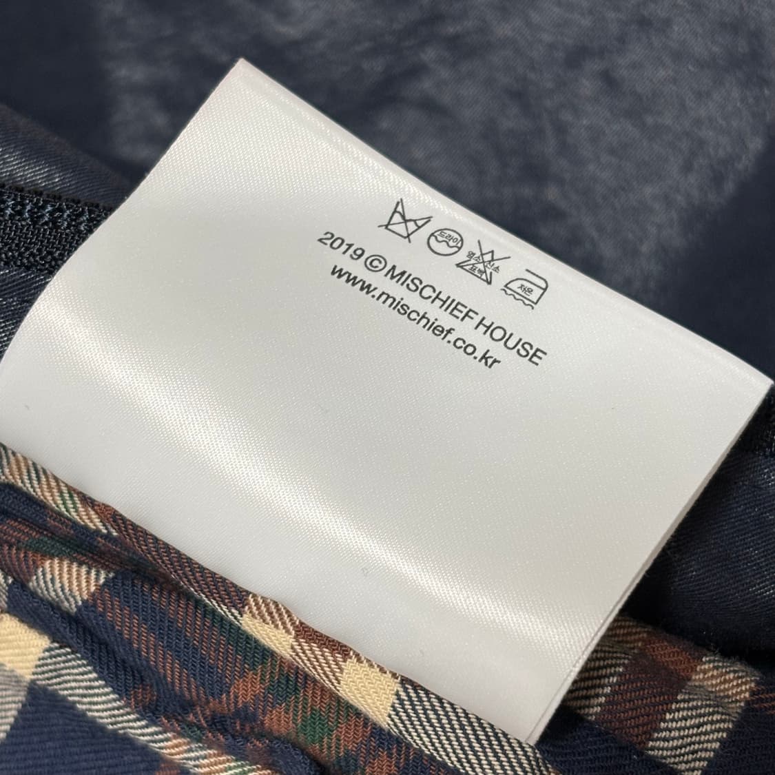 미스치프 메탈릭 스윙 자켓 네이비 S 상품이미지4