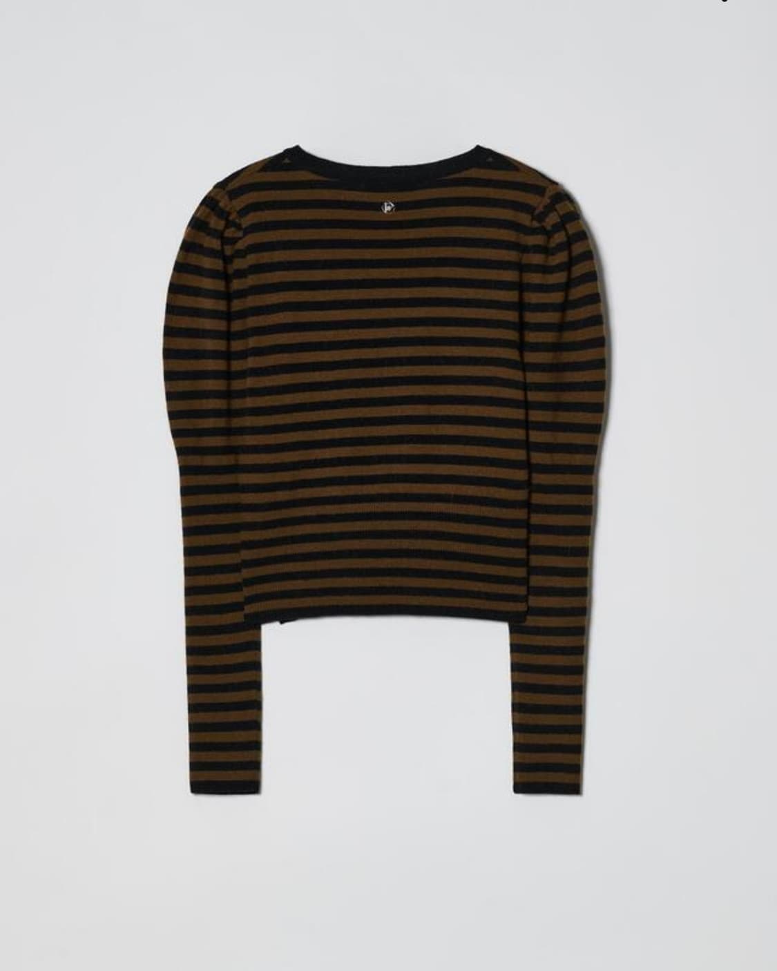 솔티페블 스트라이프 퍼프 니트 브라운 상품이미지5