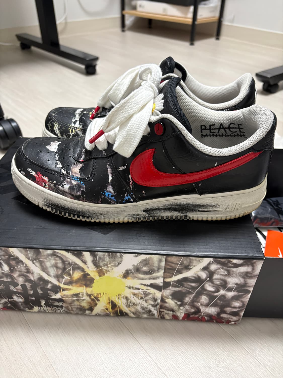 나이키 피마원 지디 포스 1.0 레드 스우시 커스텀 280mm 상품이미지2