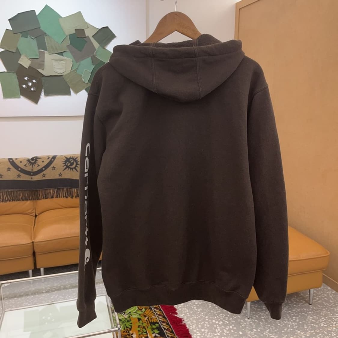 칼하트 써멀 빈티지 오버핏 기모 후드티 100 C06186 상품이미지3