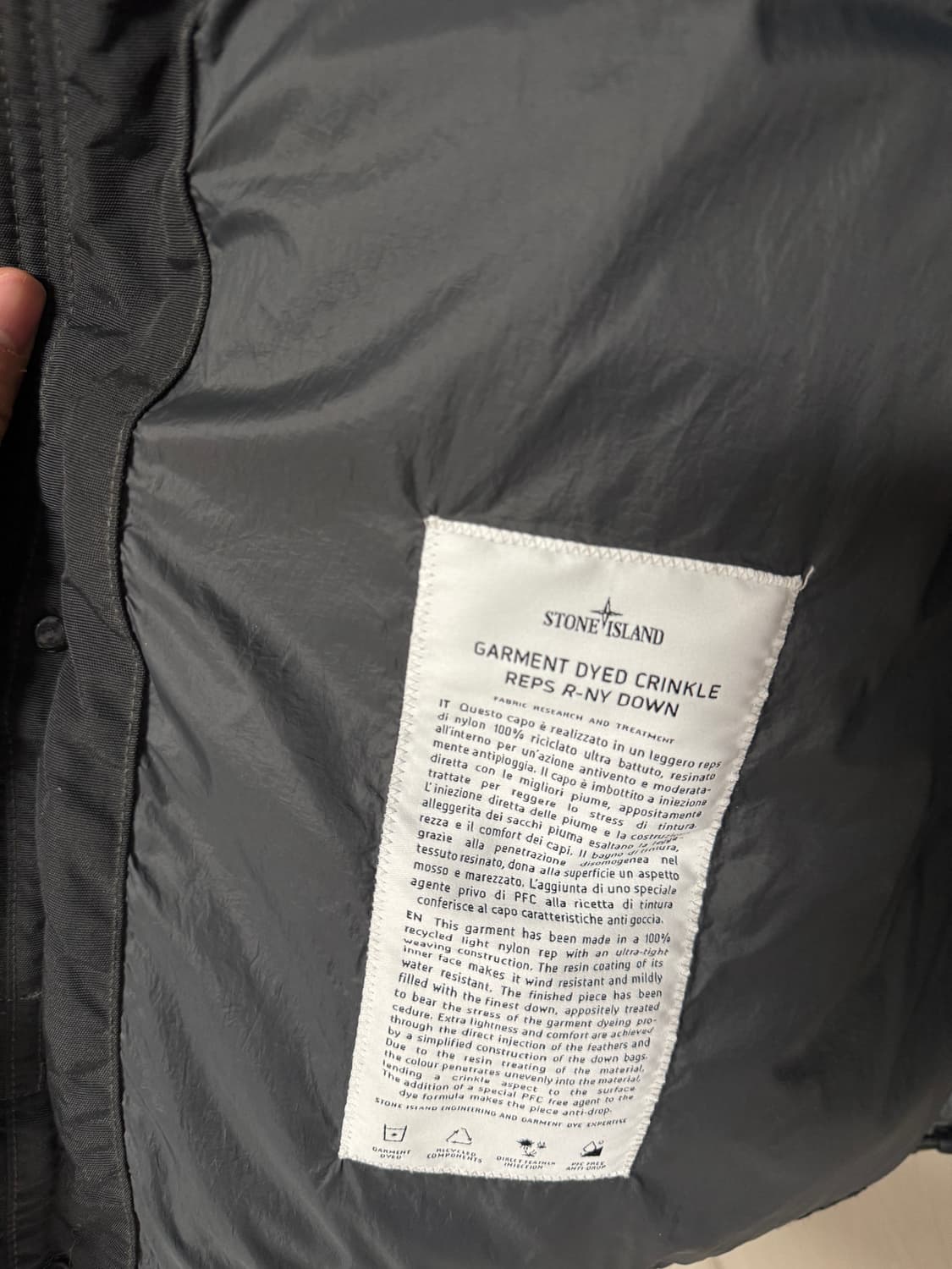 스톤아일랜드 Stone Island 크링클렙스 패딩 xxl 상품이미지5