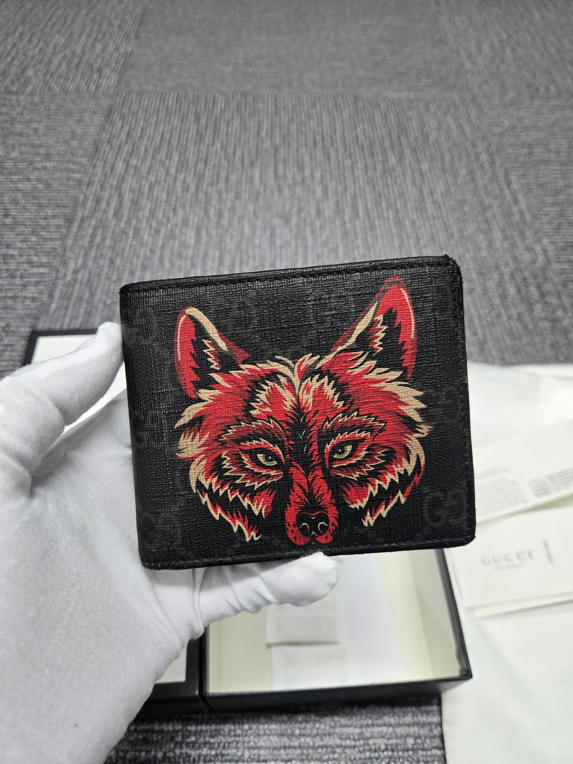 [특가][정품]구찌 레드 울프 반지갑 상품이미지1