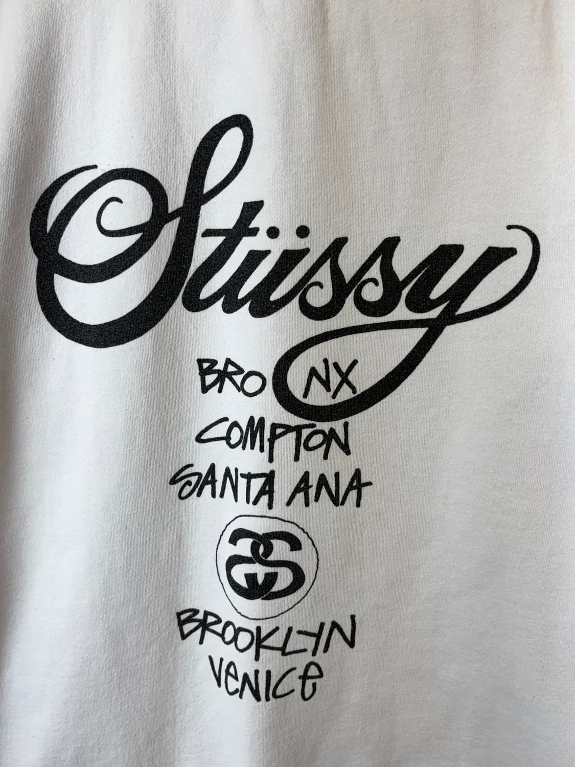 스투시 월드투어 화이트 맨투맨 상품이미지4