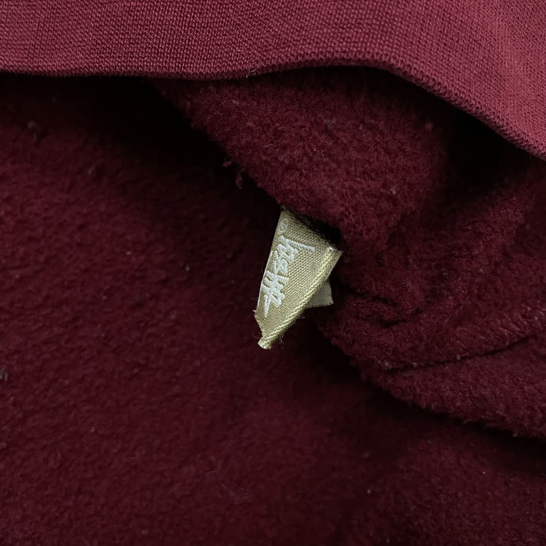 스투시 Stussy 베이직 로고 크루넥 맨투맨 버건디 상품이미지6
