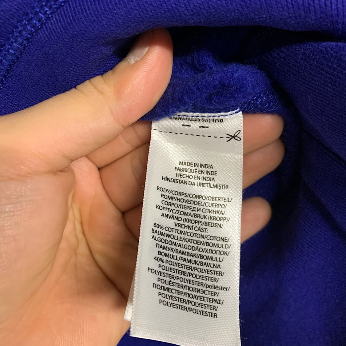 폴로 랄프로렌 블루 기모 맨투맨 L 상품이미지4