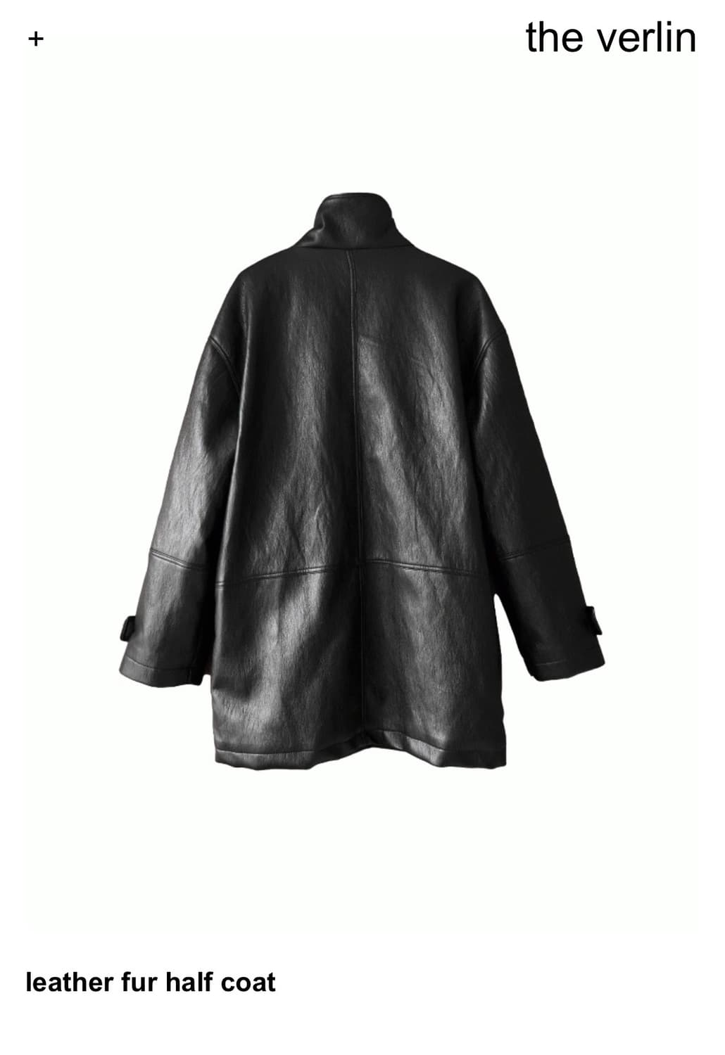 더베를린 leather fur half coat 상품이미지4