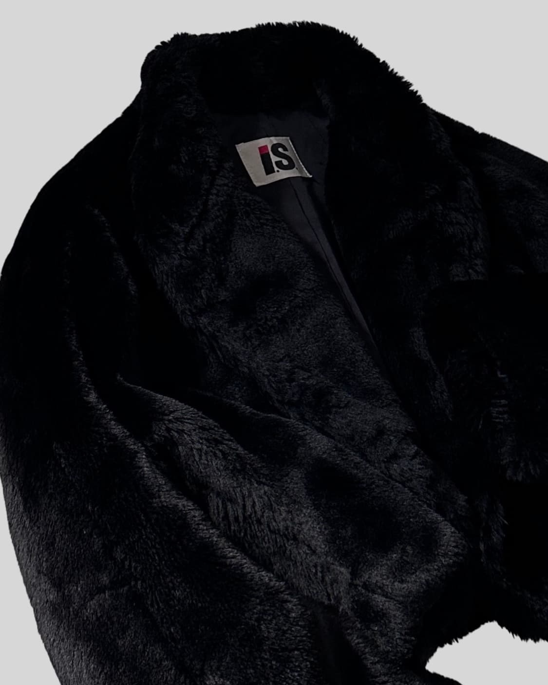 ISSEY MIYAKE IS 빈티지 블랙 페이크퍼 볼레로 자켓 상품이미지2