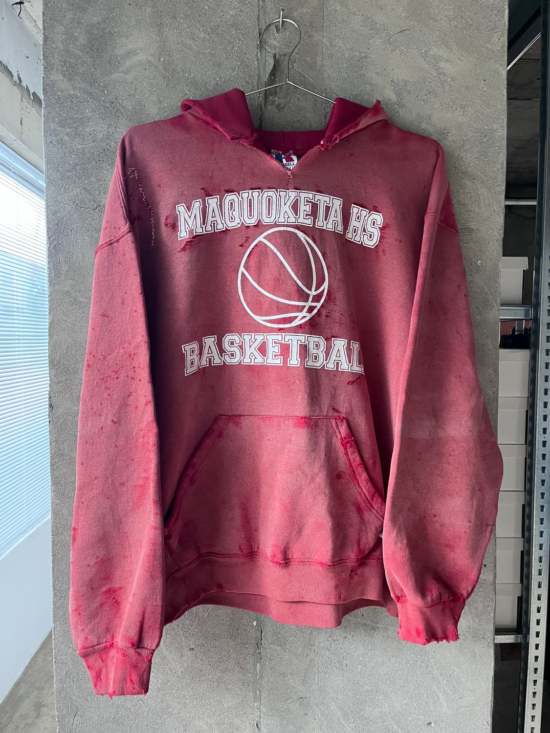 Russell Athletic Custom Distressed Hoodi 상품이미지1