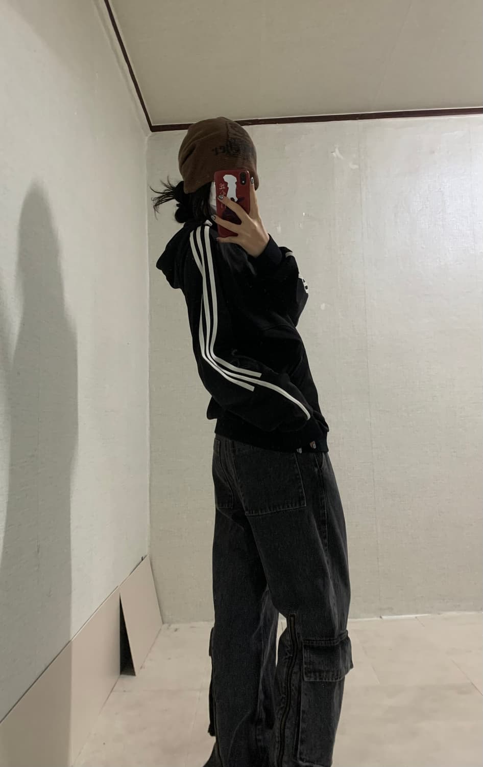  black soccer hood zip-up 상품이미지2