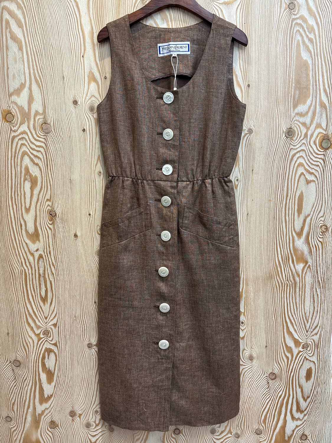 입생로랑 빅버튼 나시원피스 상품이미지1