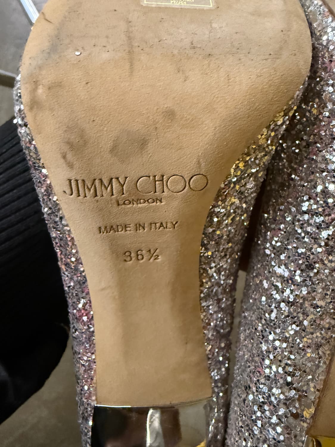 지미추 로미 글리터 펌프스 힐 36.5  상품이미지4