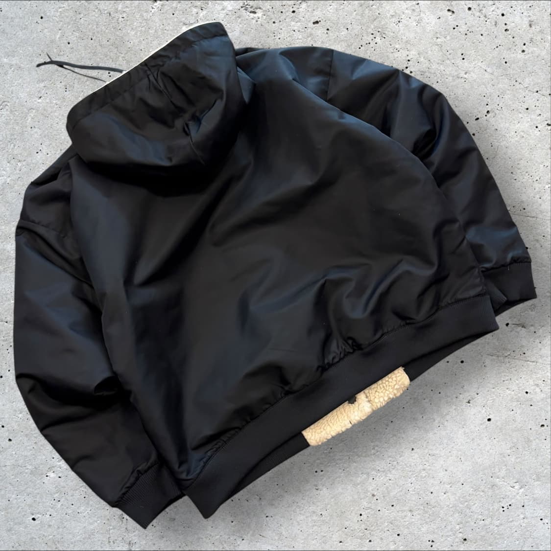 [L] 아디다스 파이어버드 리버시블 후드 뽀글이 자켓 아이보리 C486 상품이미지4