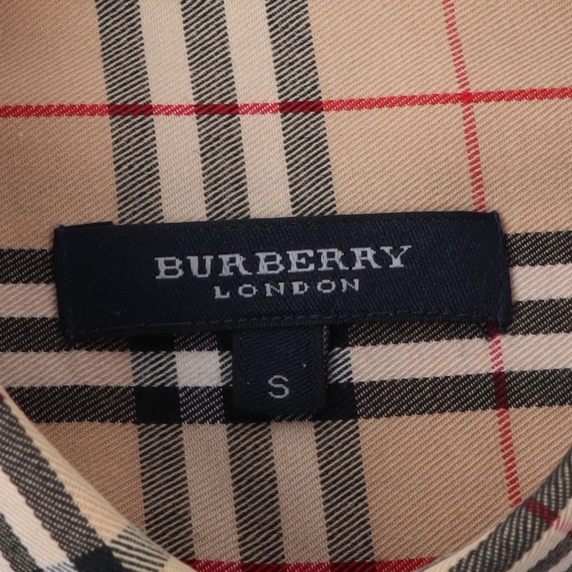 버버리 베이지 노바체크 로고 셔츠 상품이미지8