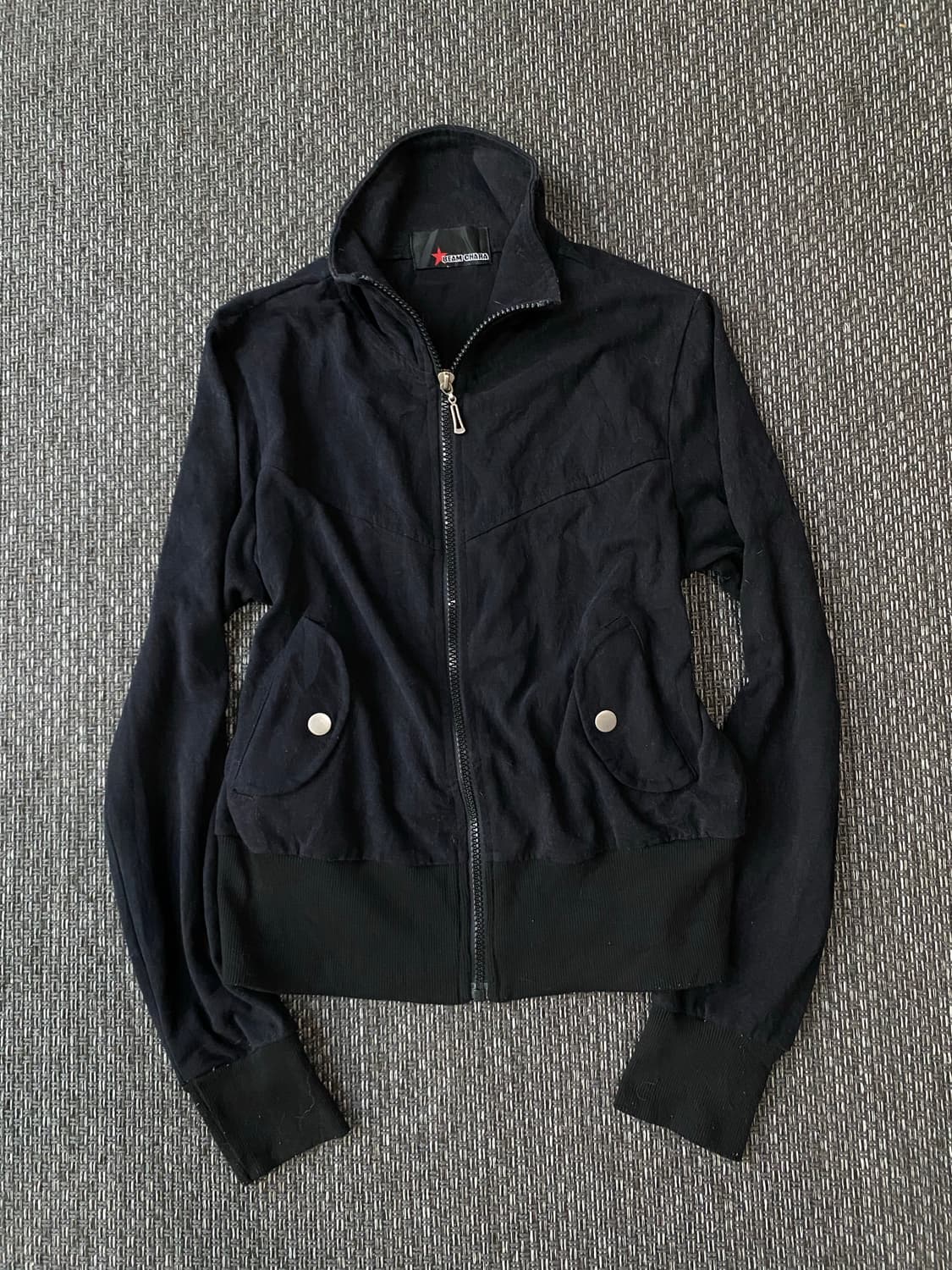 Y2K Slim Fit Full Neck Zip Up 상품이미지4