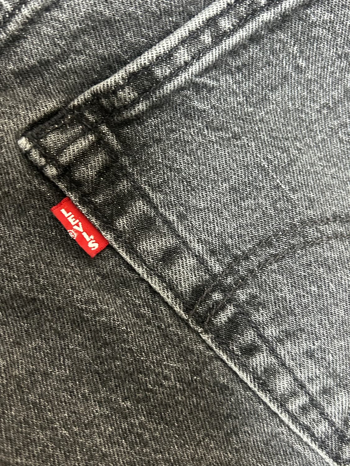 리바이스 프리미엄 빅E 501 93 워싱 블랙 데님팬츠 상품이미지4