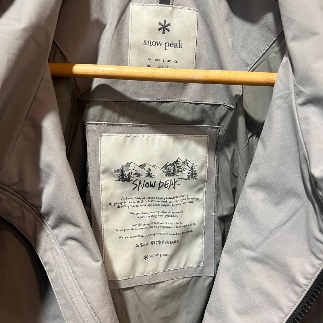 스노우피크 바람막이 자켓 상품이미지3