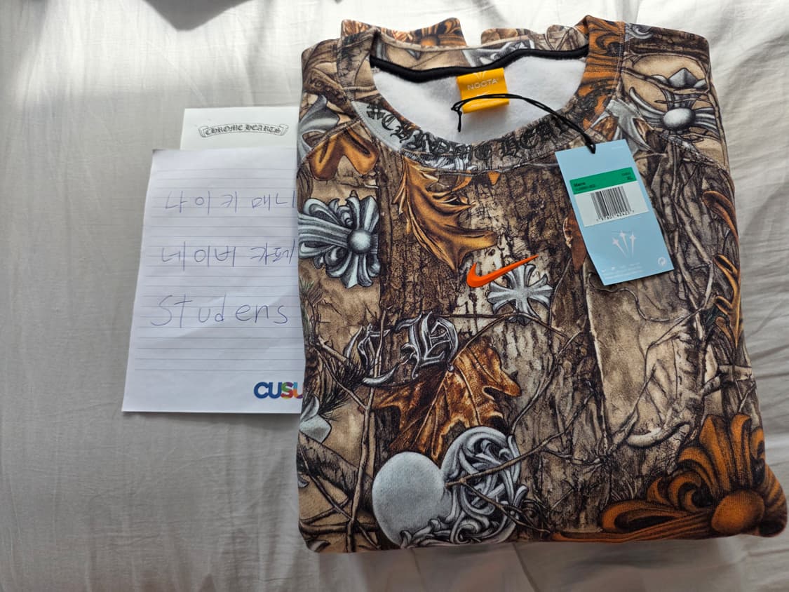 [XL] 크롬하츠 X 녹타 크루넥 스웨트셔츠 맨투맨 리얼트리 카모 상품이미지3