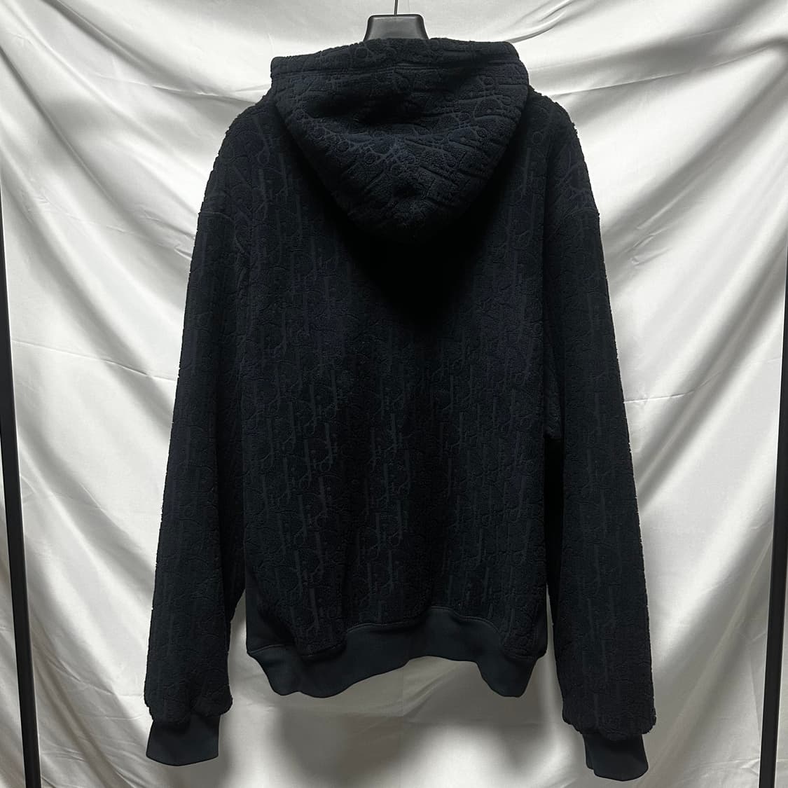 [3XL/새상품급] 디올 오블리크 테리 후드티 블랙 상품이미지4