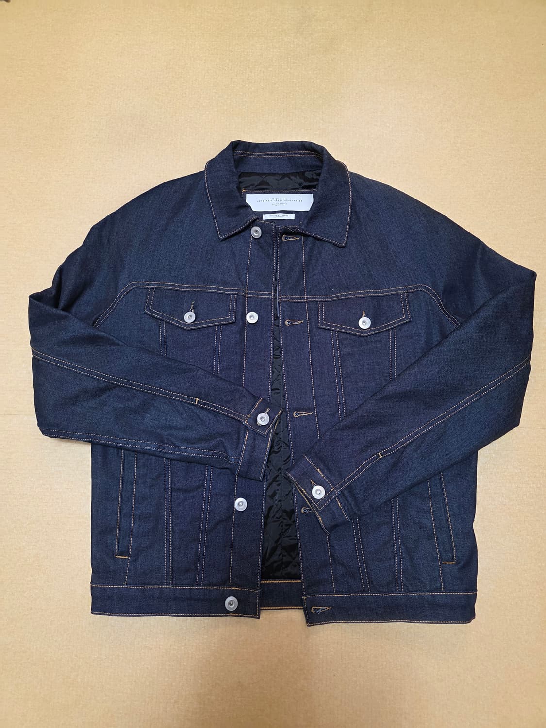 자라 프리미엄 데님 퀼팅 트러커 자켓  L 상품이미지1