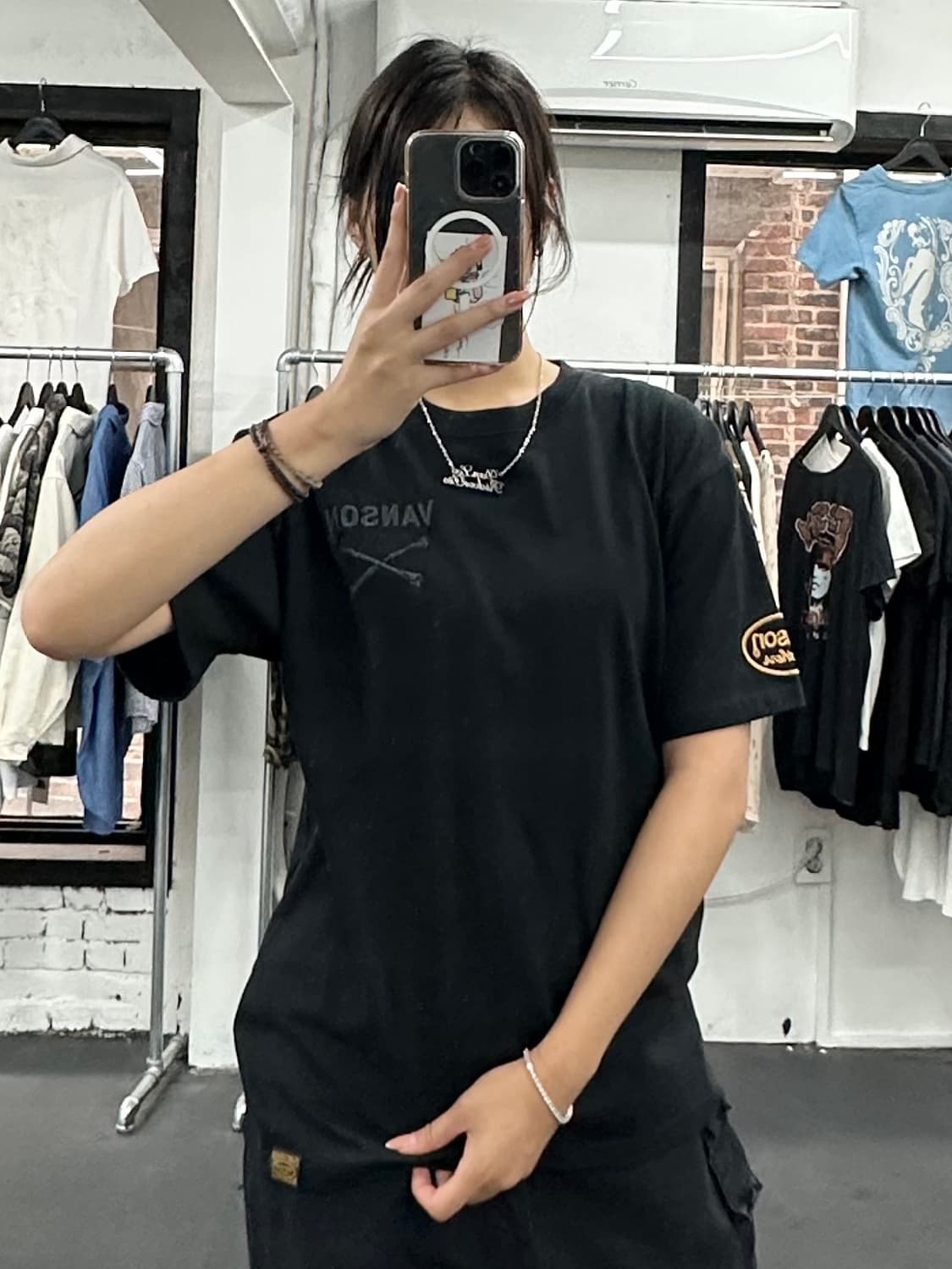밴슨 레더 본 레오파드 티셔츠 상품이미지3