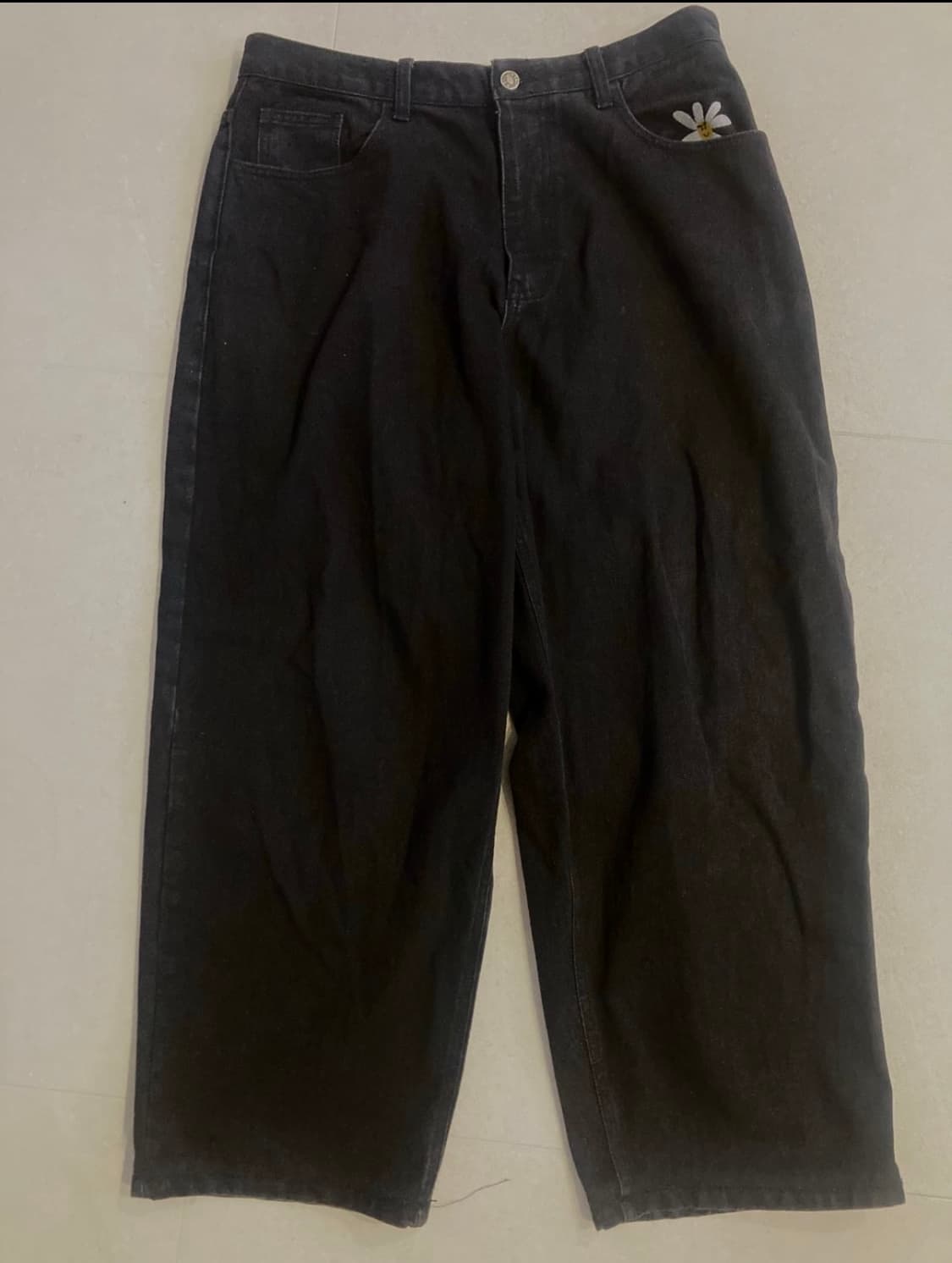 라브로스 데이지 블랙 팬츠 상품이미지1