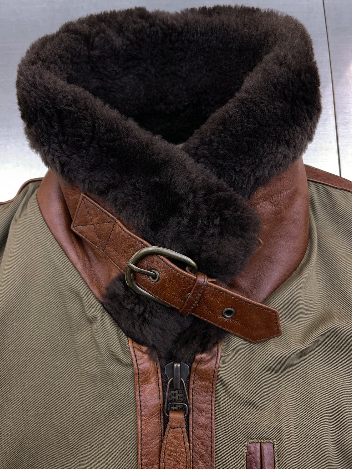 럭키 스트라이크 U.S.A.F 타입 B-3 홀스하이드 무스탕 상품이미지6