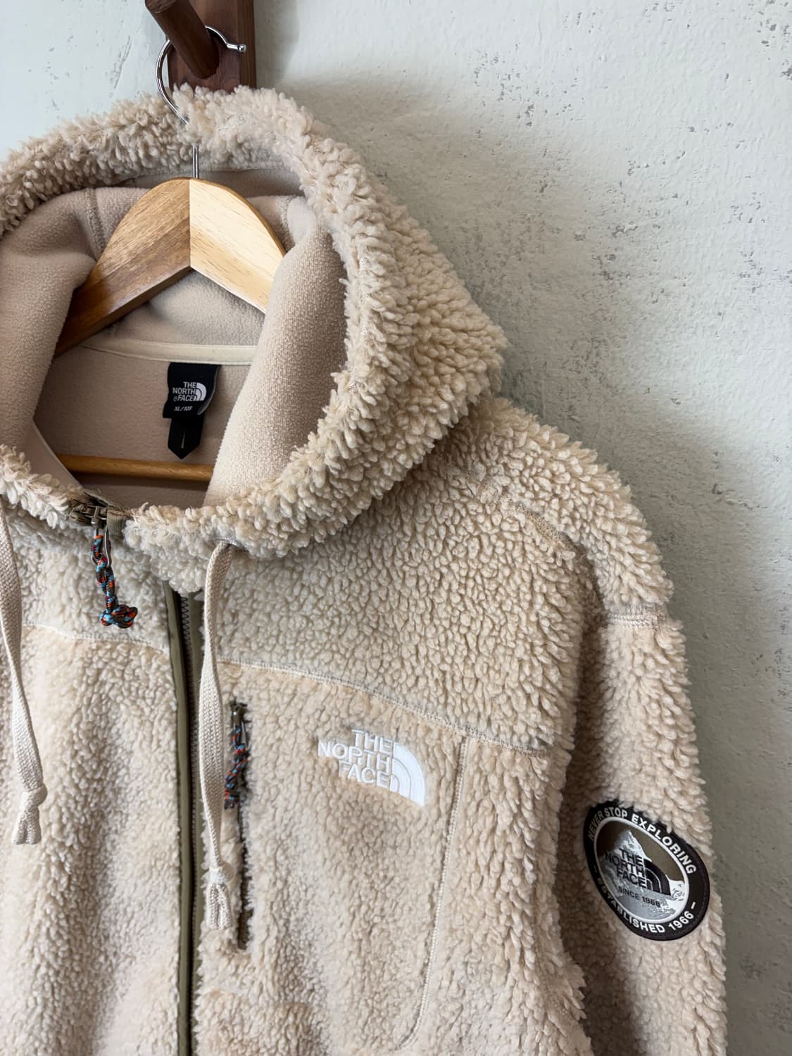 노스페이스 후리스 집업 자켓 아이보리 상품이미지5