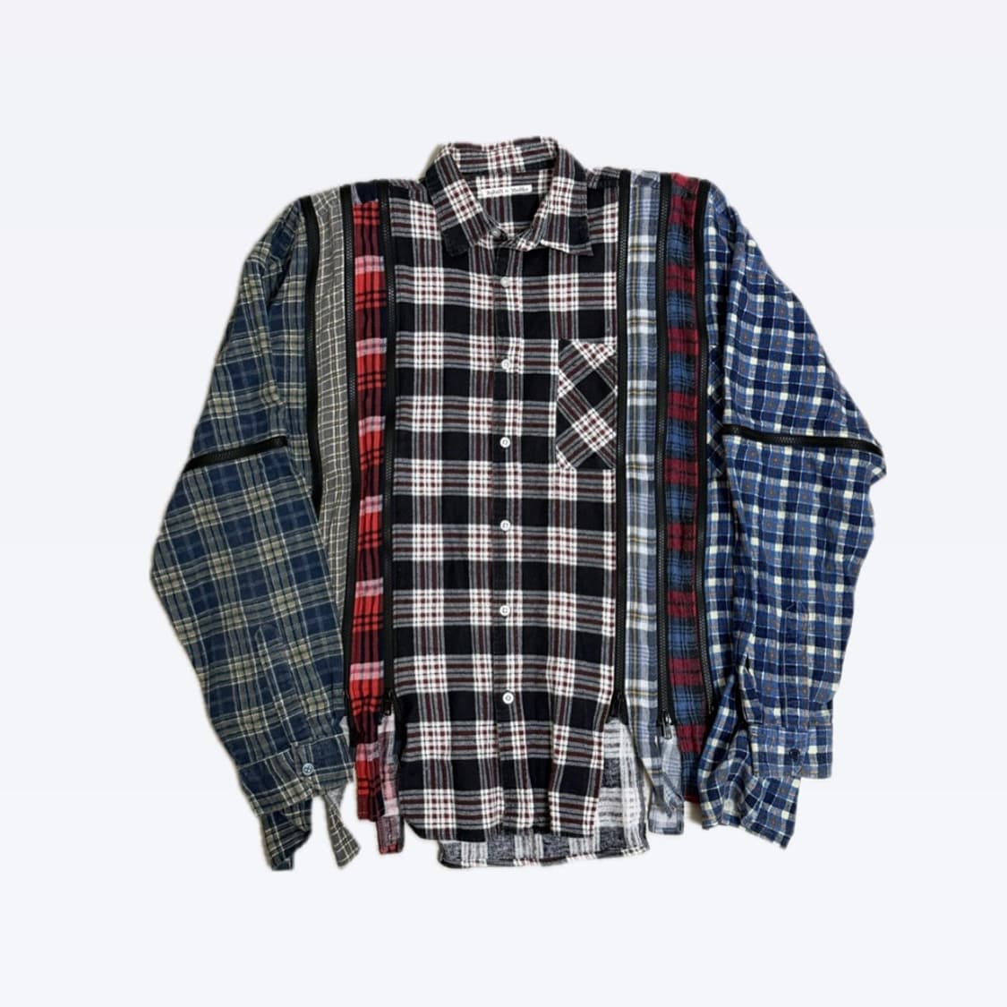 Needles 리빌드 바이 니들스 리메이크 지퍼 셔츠 상품이미지1