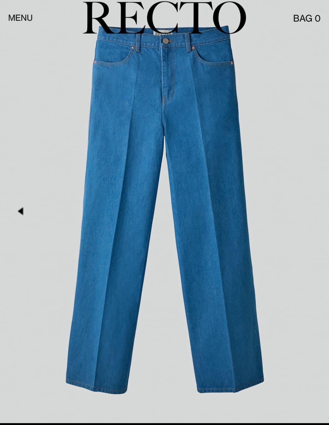 렉토 25ss 데님팬츠 더스티 블루 m 상품이미지1