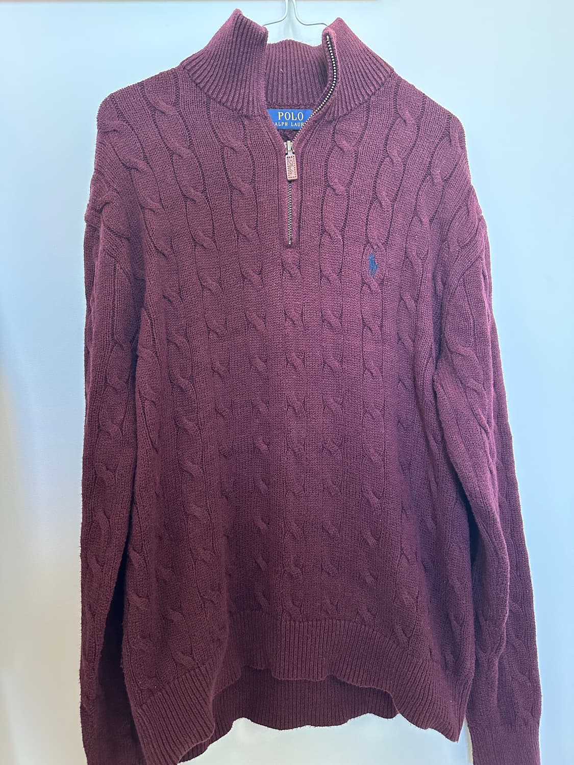 폴로 반집업니트 상품이미지1