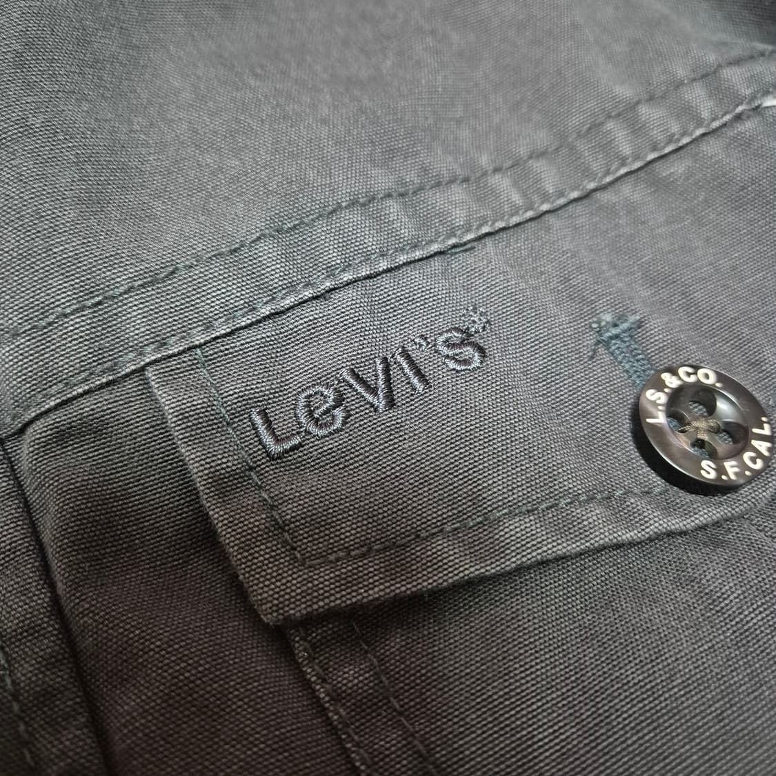 [빈티지 맛집🔥] 리바이스 버튼 포켓 차콜 워크 자켓 상품이미지3