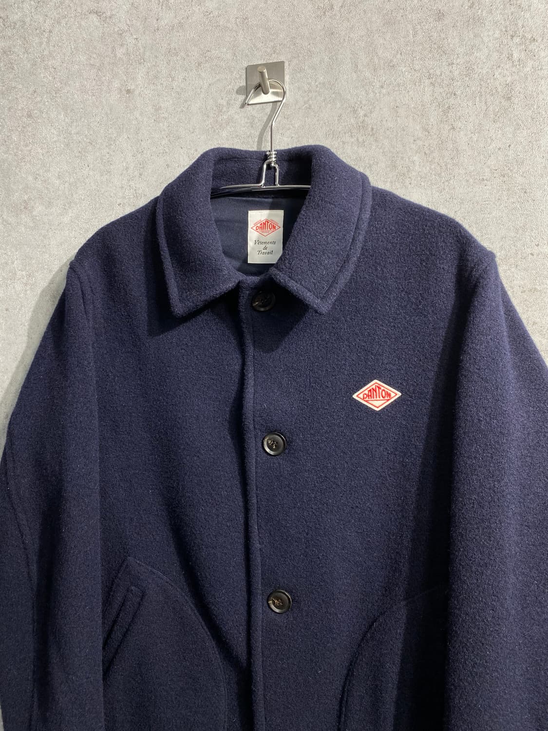 [40] Danton 단톤 네이비 울 코트 Made in Japan 상품이미지2