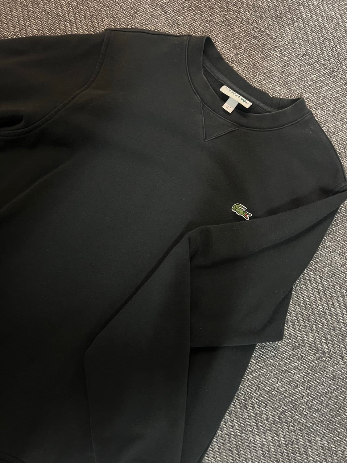 라코스테 블랙 맨투맨 M 상품이미지2