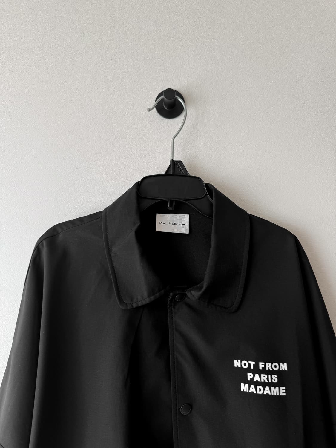드롤 드 무슈 슬로건 재킷 블랙 상품이미지3