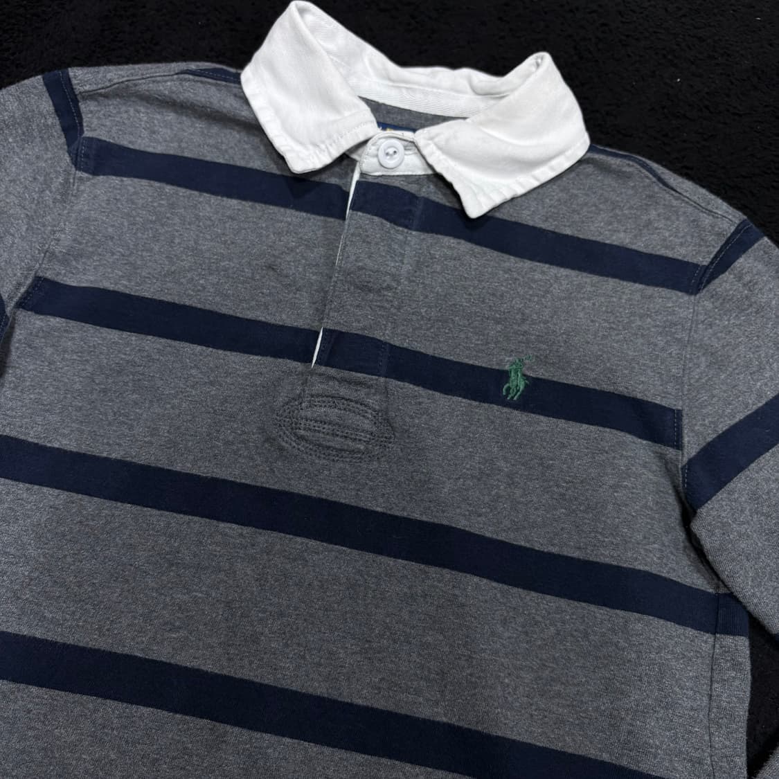 8Y 폴로 랄프로렌 키즈 차콜 럭비티 상품이미지3
