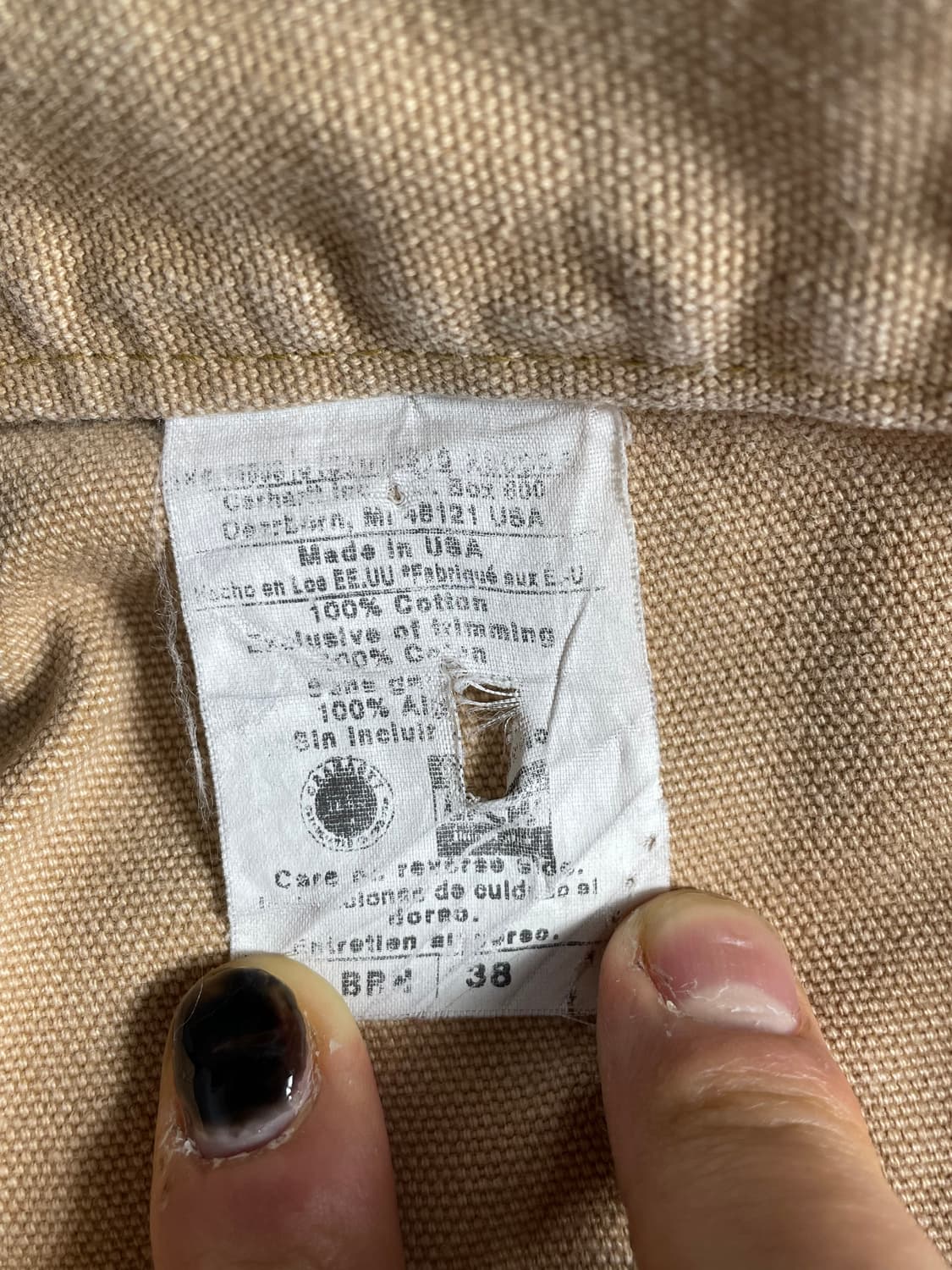 칼하트 베이지 카펜더 반바지 팬츠 상품이미지2