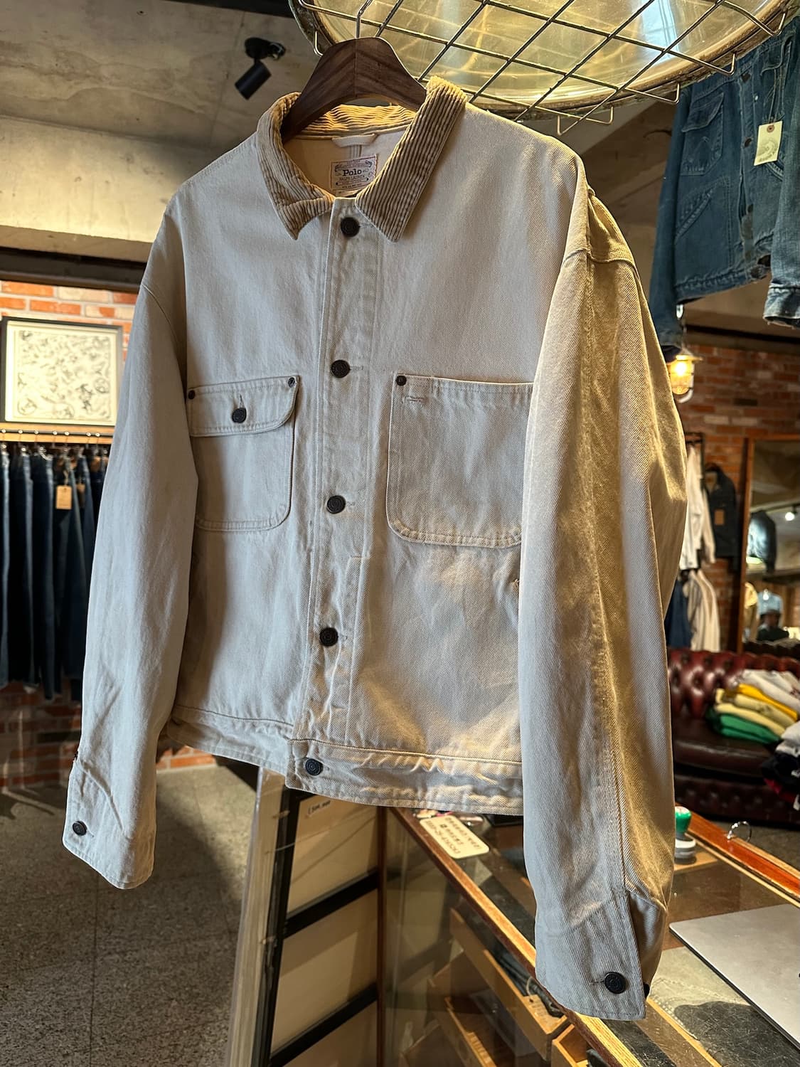 80s USA 빈티지 폴로 랄프로렌 덩가리 데님 자켓 상품이미지4
