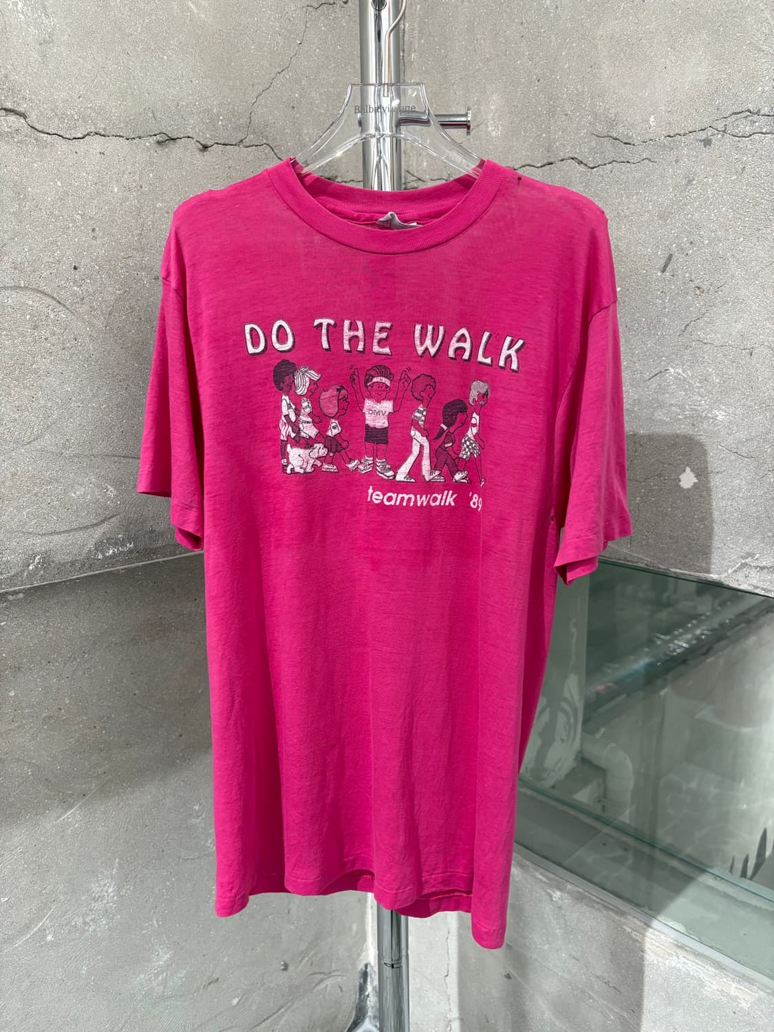 80s 헤인즈 Do the Teamwalk! 자선 행사 티셔츠 상품이미지1
