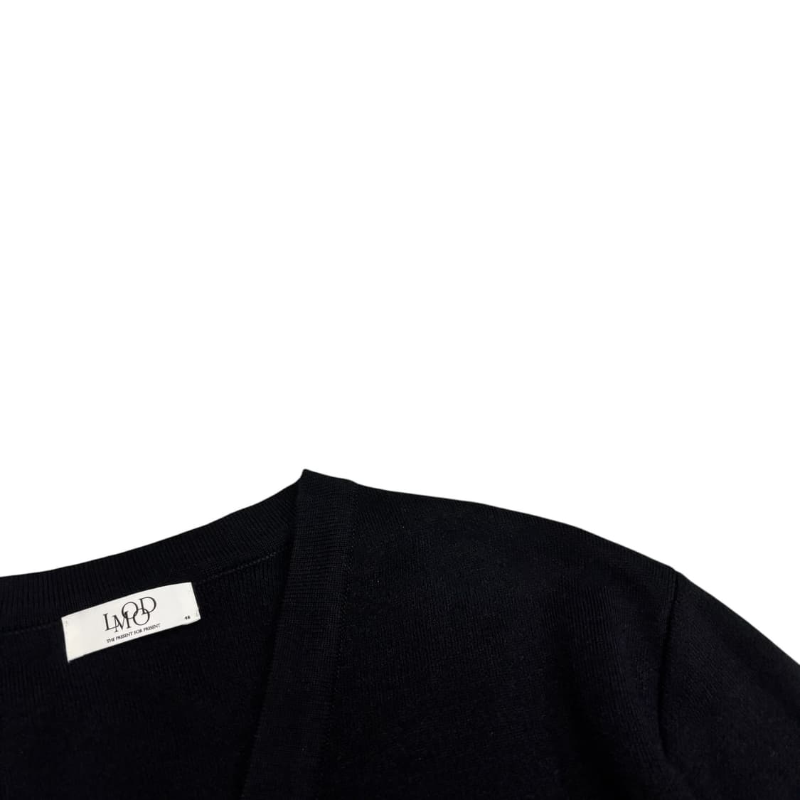 엘무드 블랙 울 가디건 상품이미지3