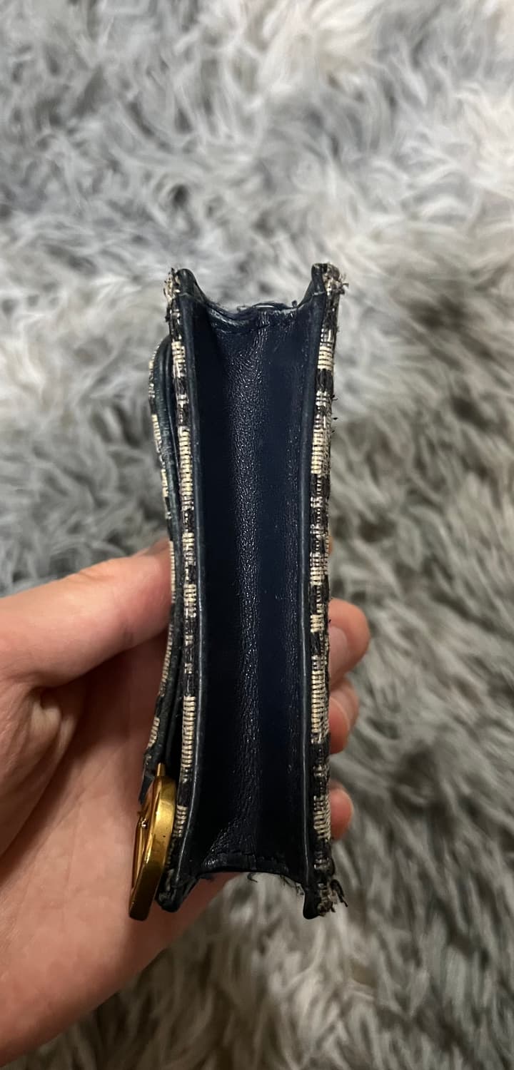 디올 새들 카드지갑 블루 상품이미지8