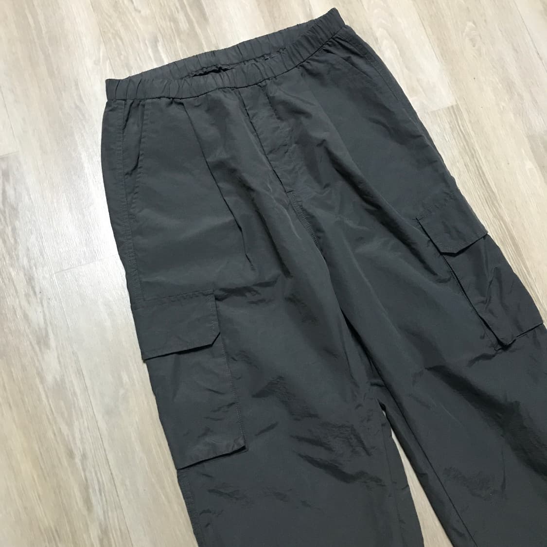 디미트리블랙 나일론 와이드 카고 팬츠 1사이즈 상품이미지4