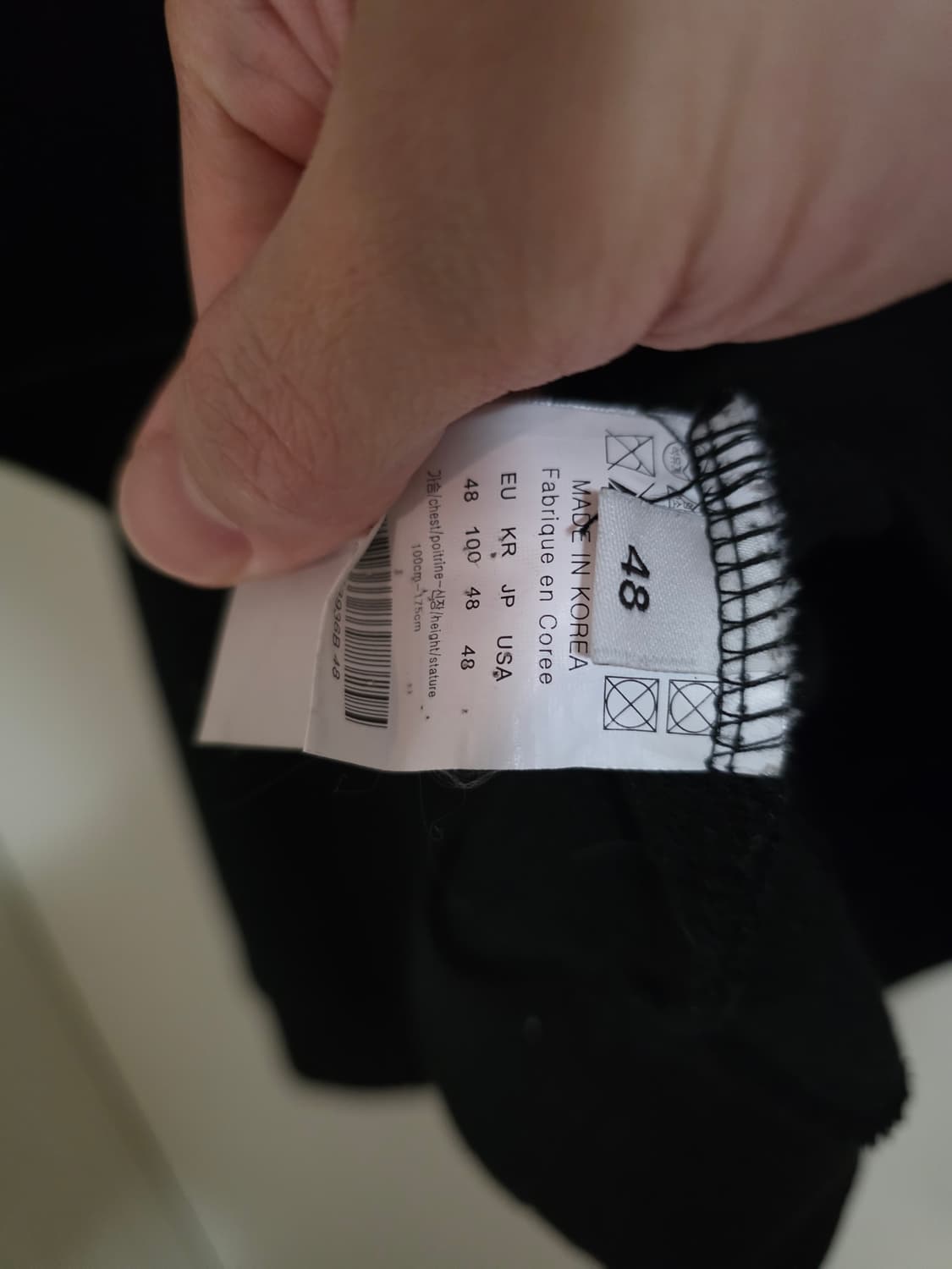 우영미 로고 블랙 후드티 48 상품이미지7