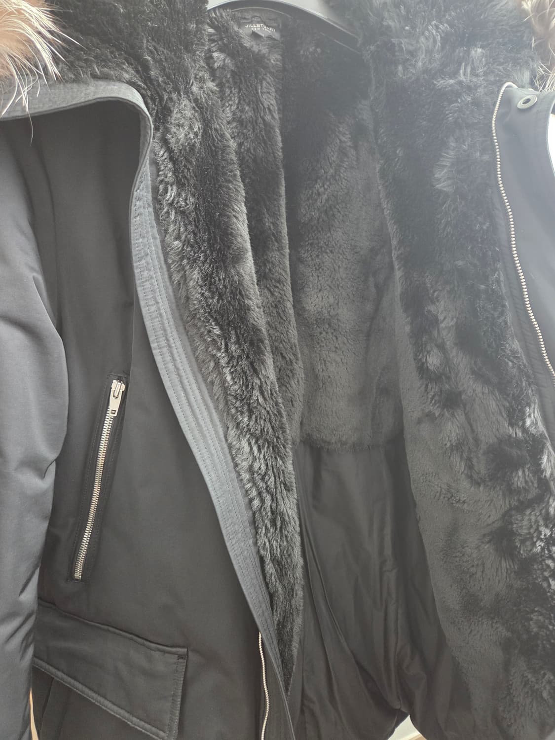 질스튜어트 뉴욕 폭스퍼 롱패딩 구스다운 상품이미지4