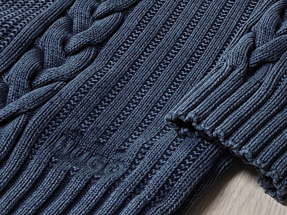 [정품] 휴고 보스 아이스워싱 가먼트다잉 니트 L size 상품이미지4