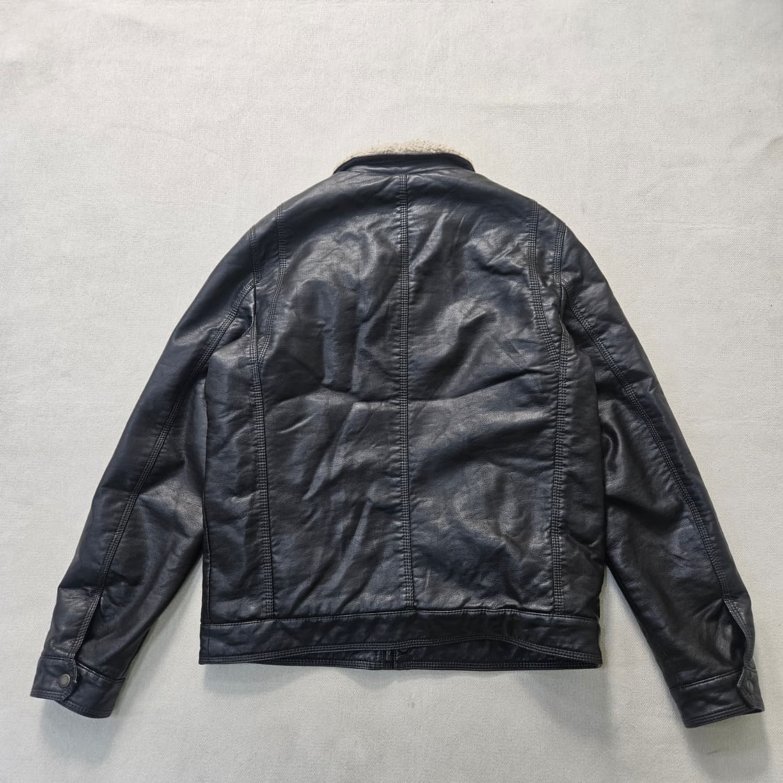 M 리바이스 쉐르파 카라 가죽 트러커자켓 0401Y 상품이미지2