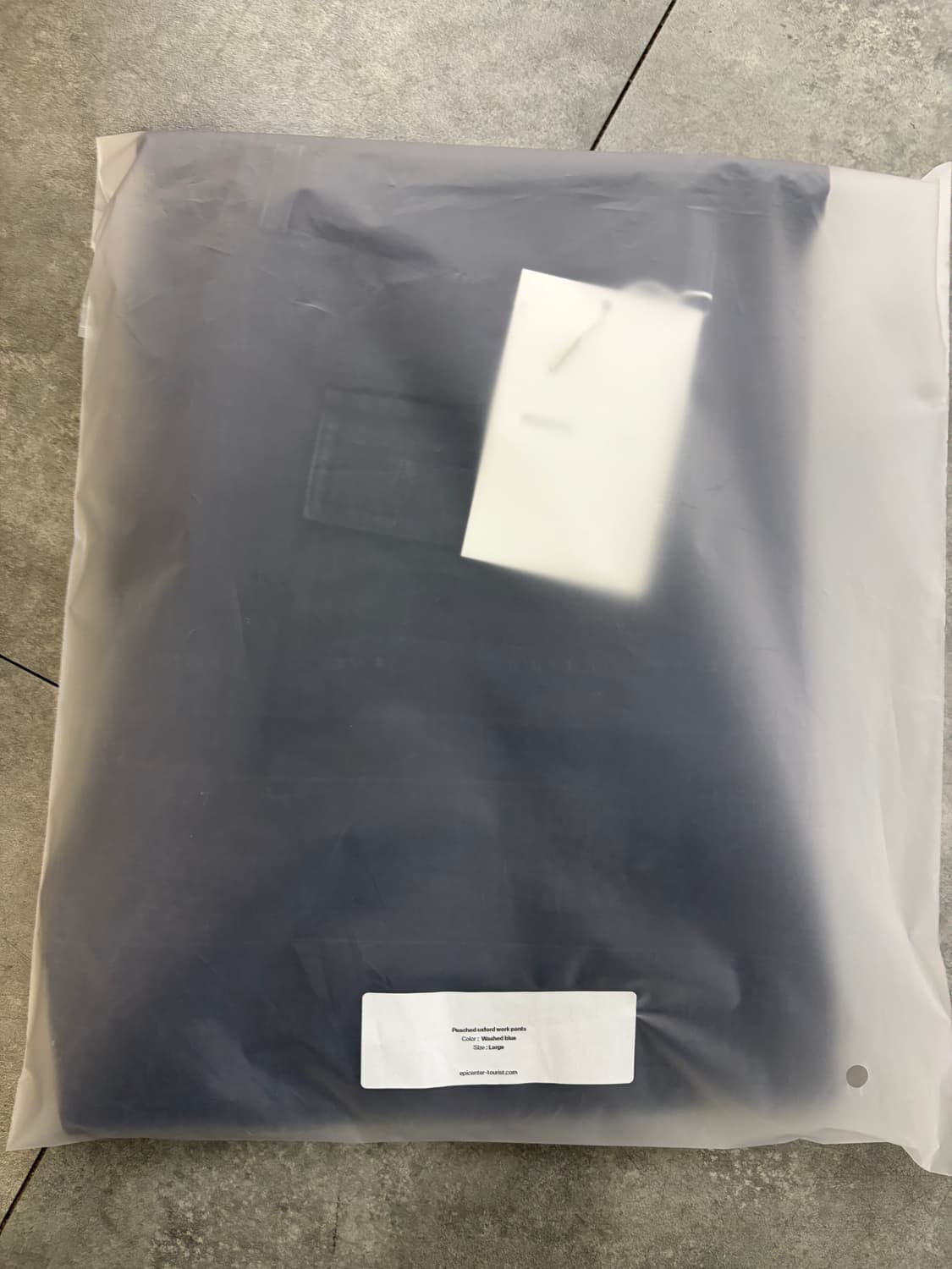 L 에피센터 투어리스트 피치드 옥스포드 워크 팬츠 워시드 블루 상품이미지1