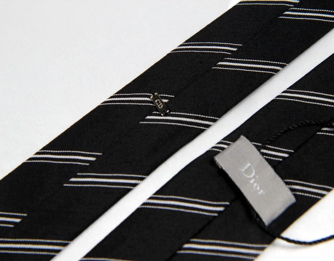 디올 5.2cm 미사용 신형 슬림 남자 명품 넥타이 상품이미지4