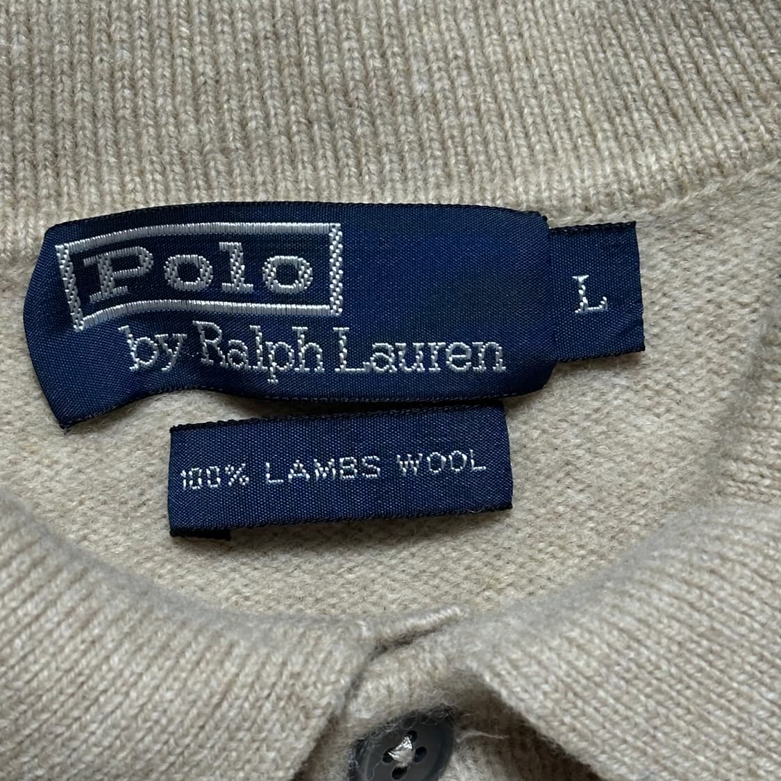 L 폴로랄프로렌 블루 포니 여성용 램스울 카라 니트 상품이미지4